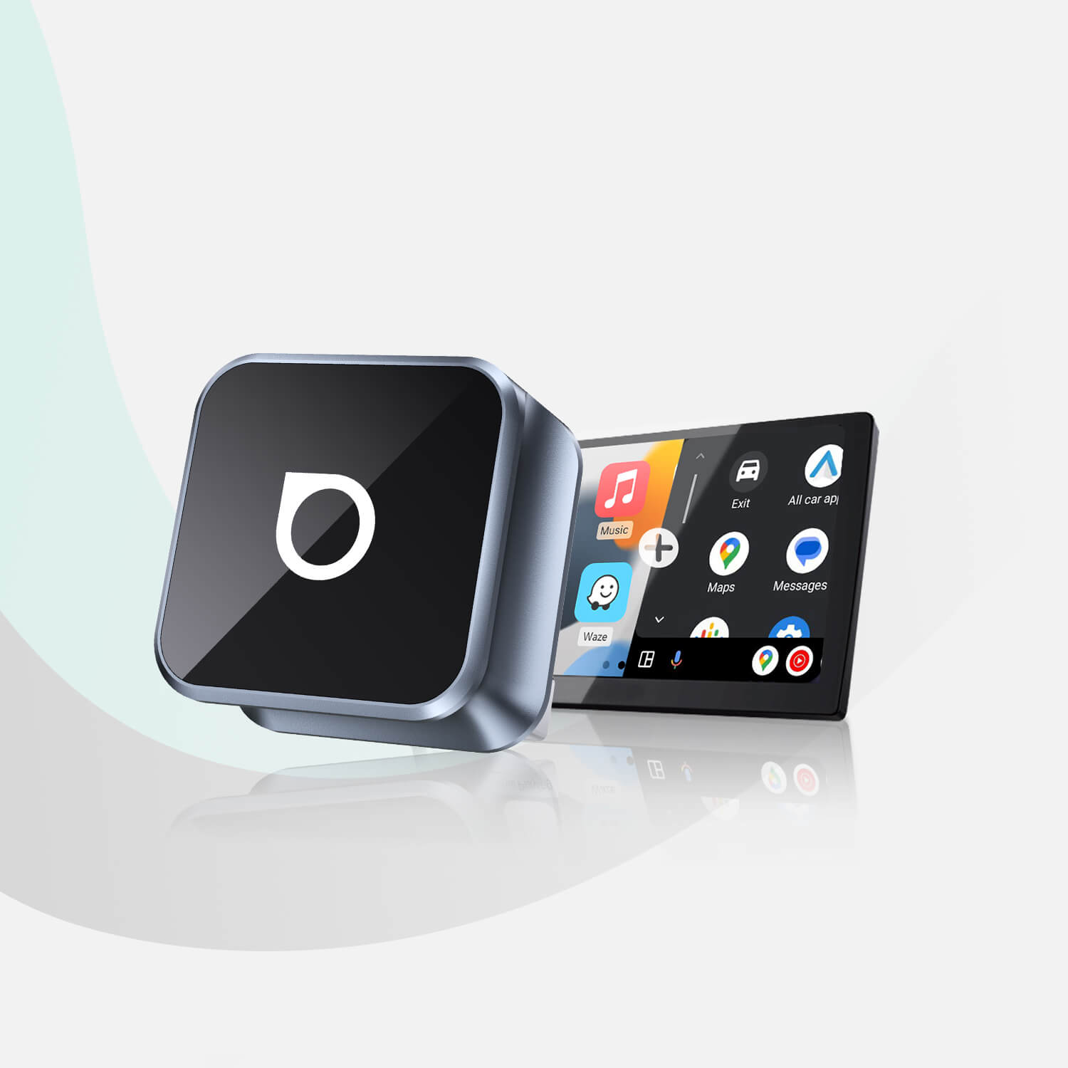 OTTOCAST® Mini Cube 3.0 Adaptador inalámbrica CarPlay y Android Auto