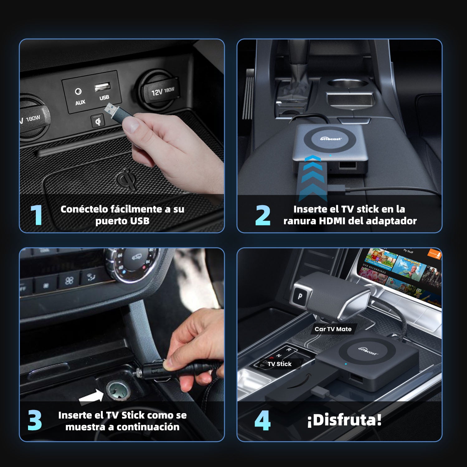 Ottocast® Car TV Mate Max - Adaptador Multimedia HDMI & Wireless CarPlay/Android Auto