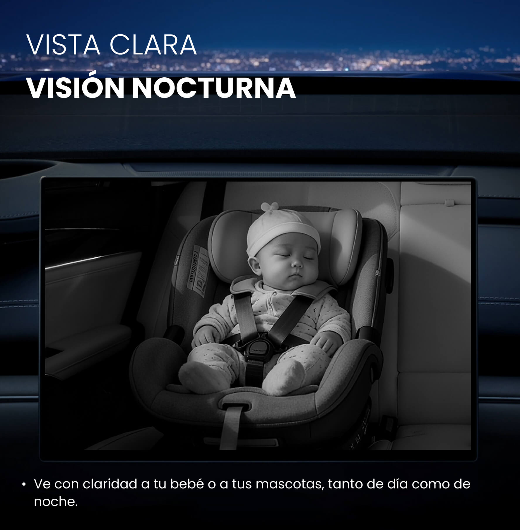 Ottocast® Cabin Care Owl Monitor Adaptador inalámbrico CarPlay