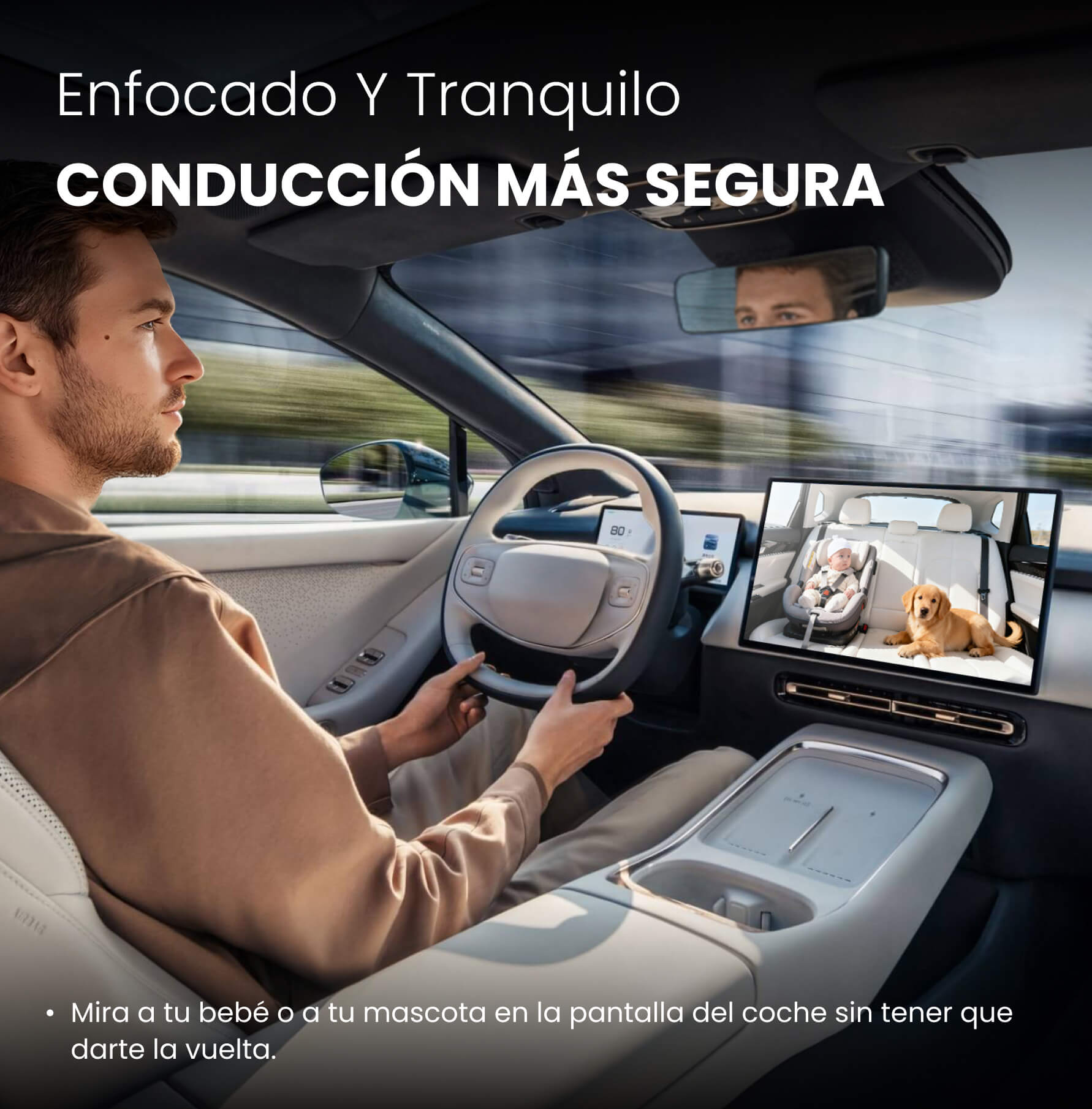 Ottocast® Cabin Care Owl Monitor Adaptador inalámbrico CarPlay