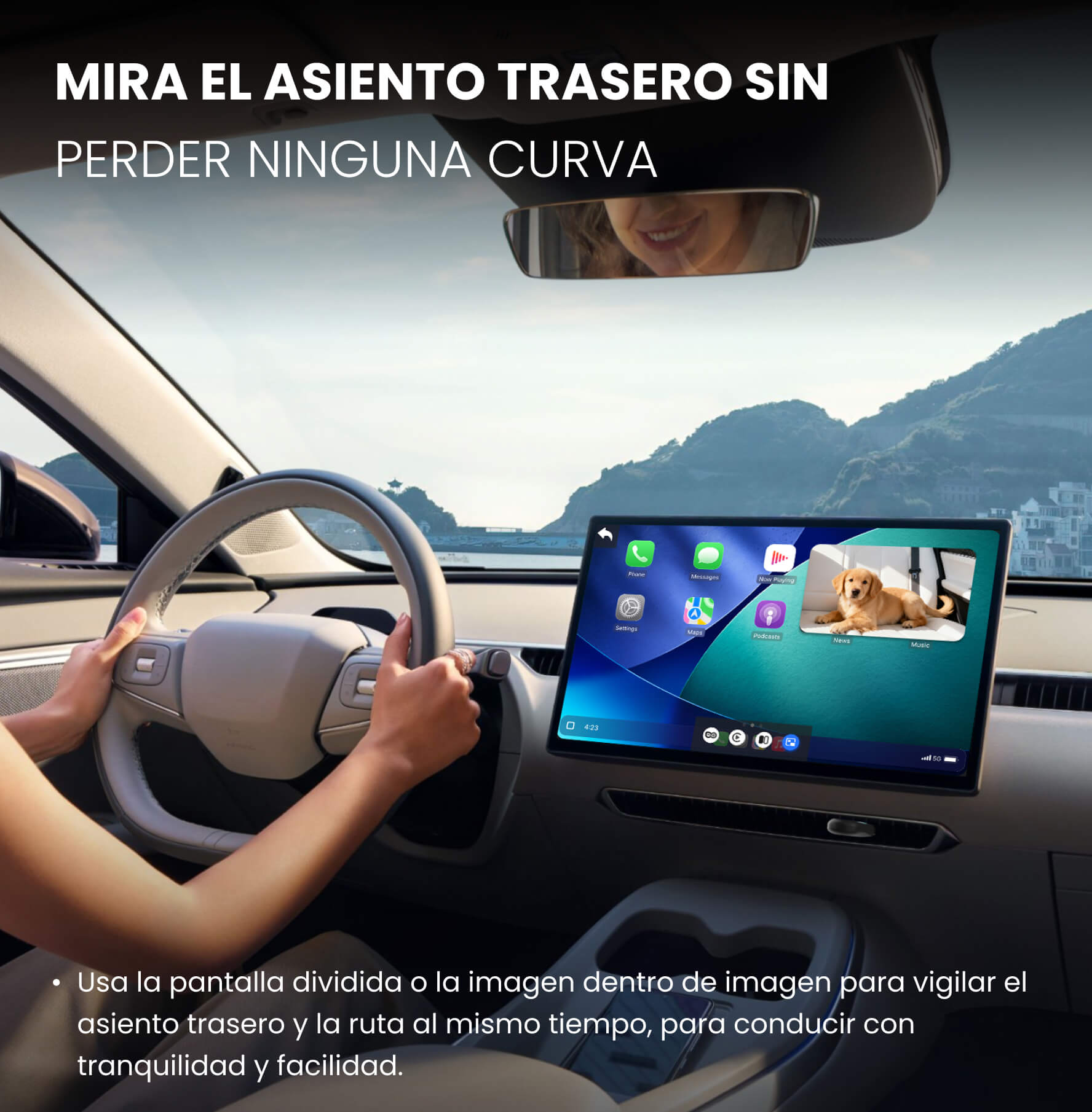 Ottocast® Cabin Care Owl Monitor Adaptador inalámbrico CarPlay