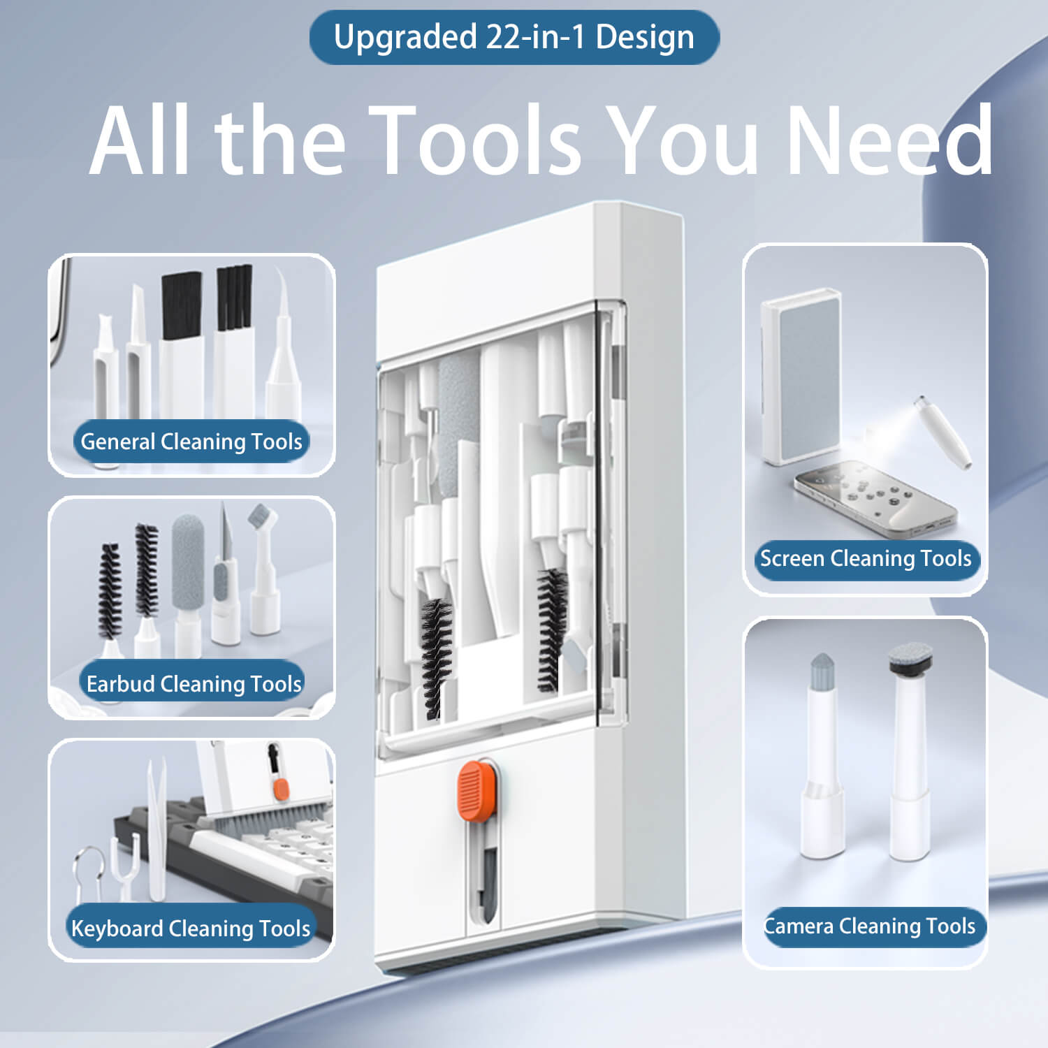 Kit de limpieza para electrónica 22 en 1