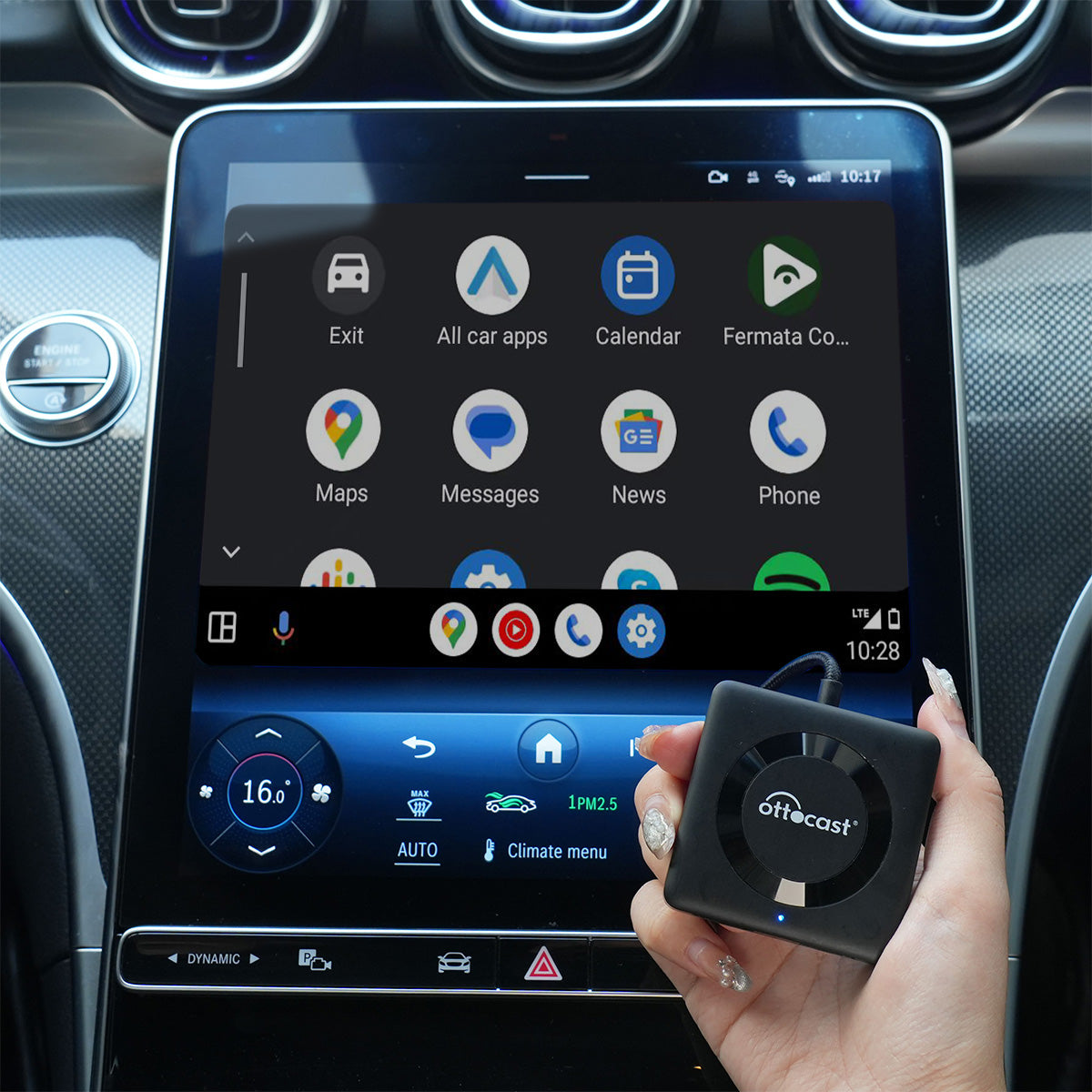 Ottocast® Car TV Mate Max - Adaptador Multimedia HDMI & Wireless CarPlay/Android Auto