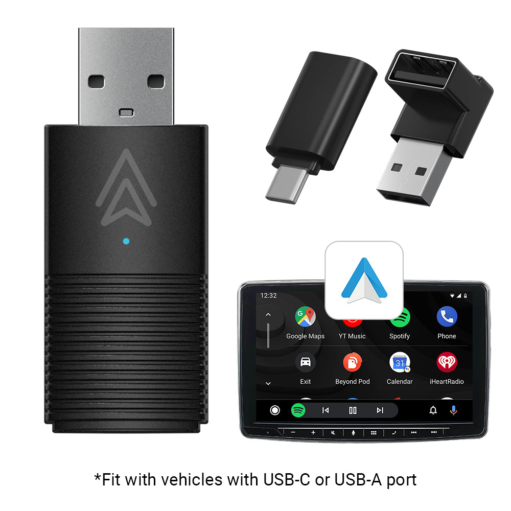 Ottocast Mini adaptador inalámbrico CarPlay/Android Auto 2 en 1