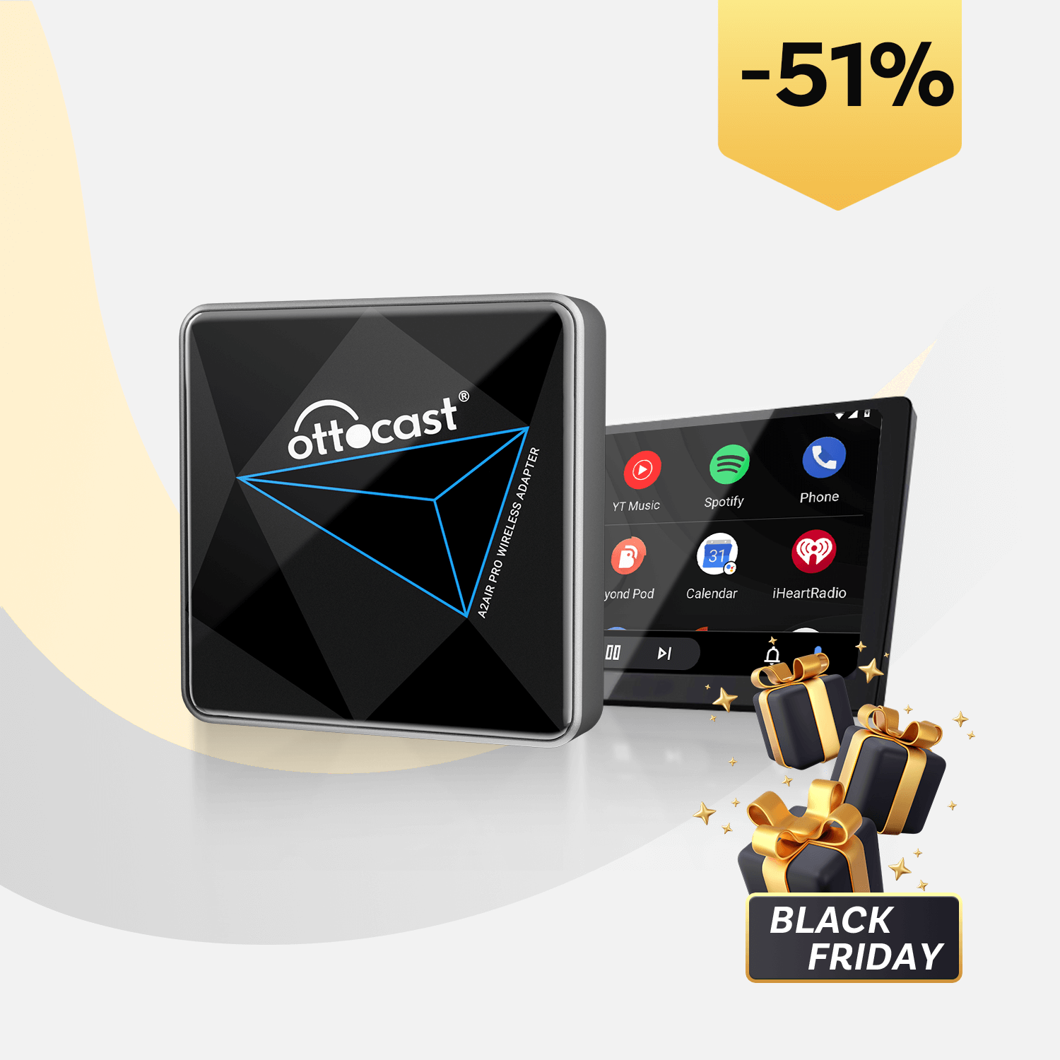 A2Air Pro Adaptador android auto inalámbrico