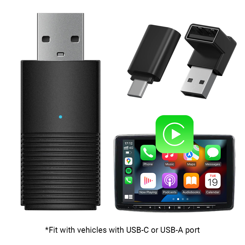 Ottocast Mini adaptador inalámbrico CarPlay/Android Auto 2 en 1