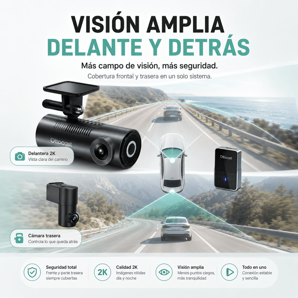 OttoSafe Cam – El primer adaptador 3 en 1 para cámara de salpicadero del mundo