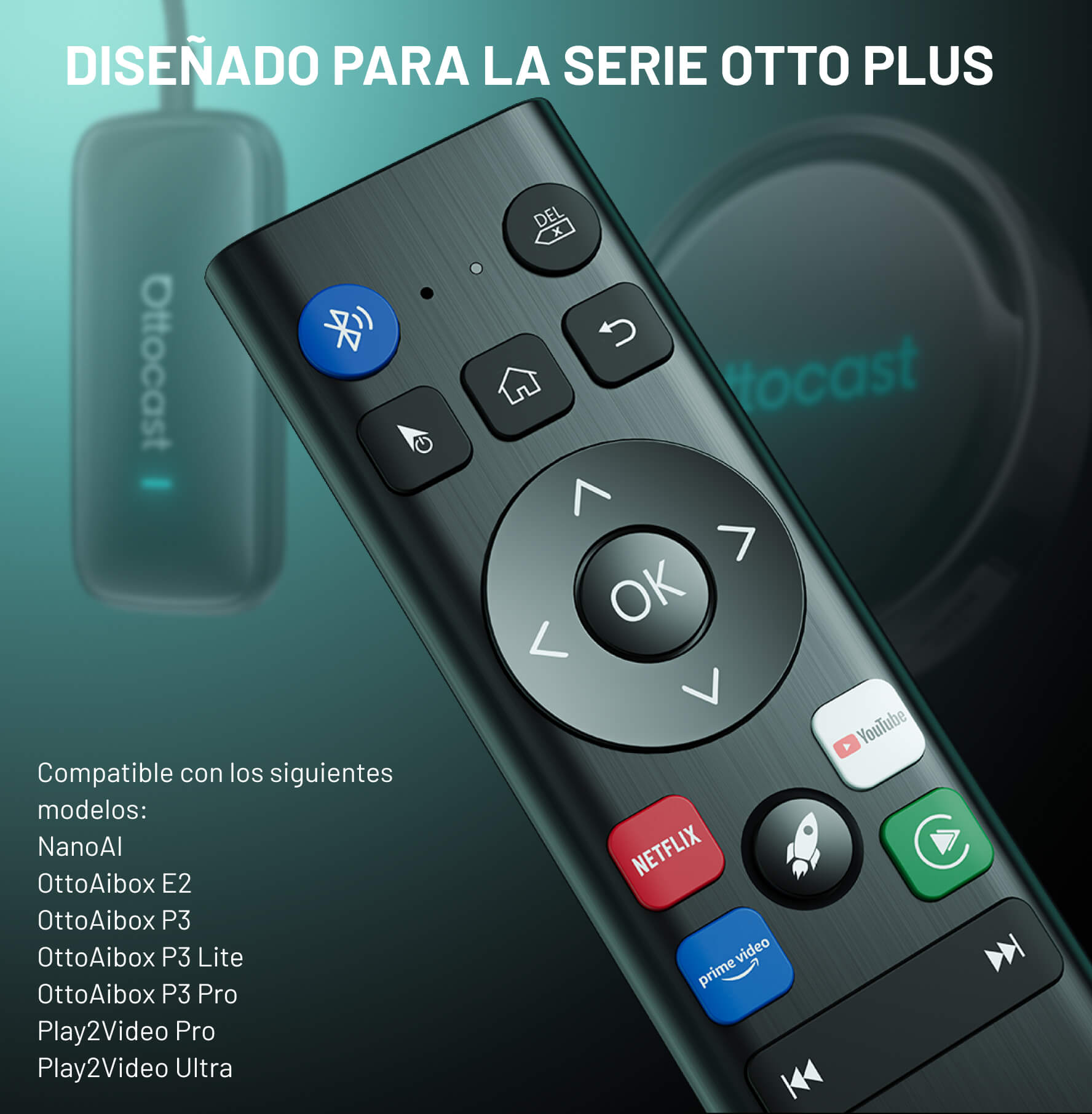 Mando a distancia inalámbrico mejorado