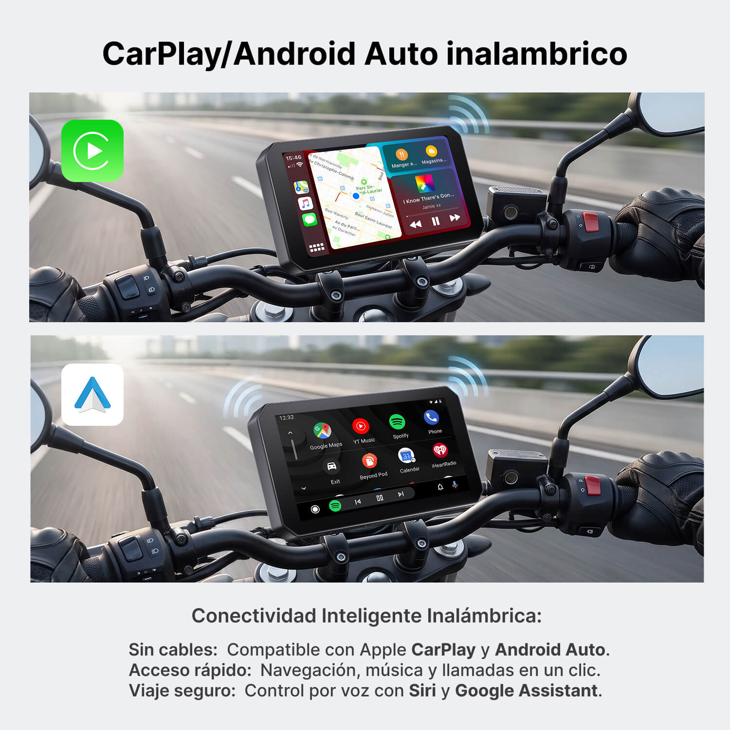 Pantalla tactil para motocicleta C6