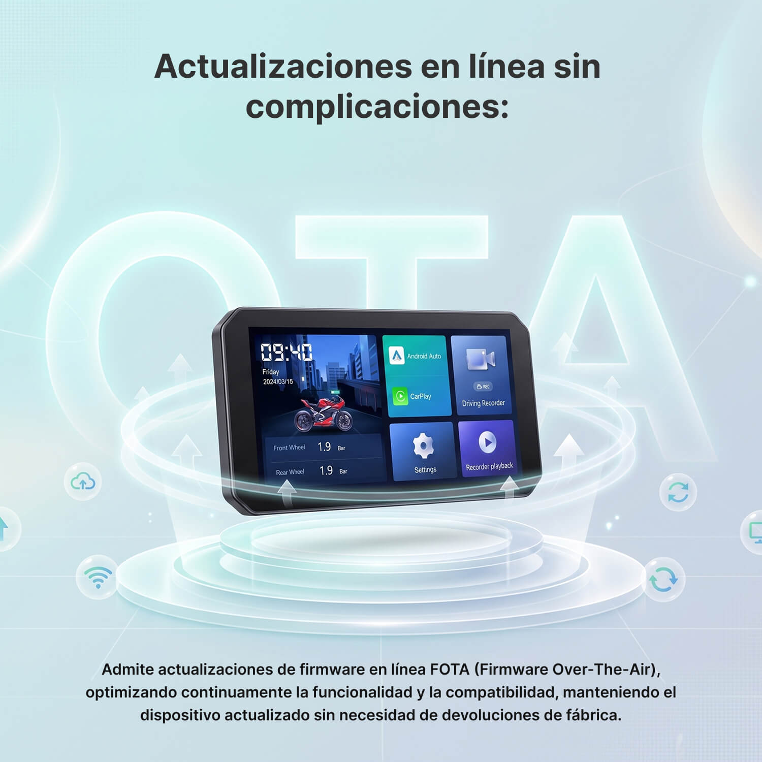 Pantalla tactil para motocicleta C6