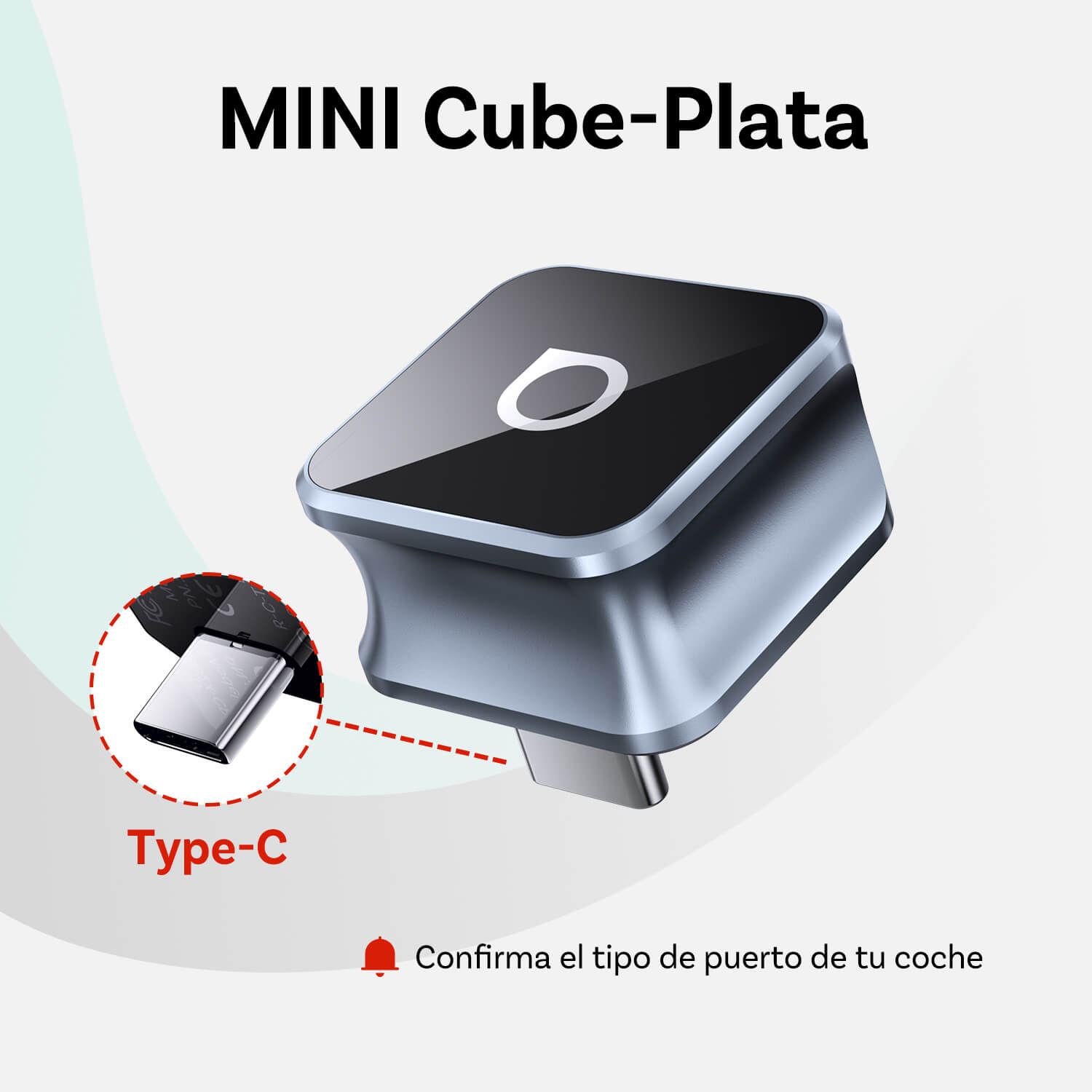 OTTOCAST® Mini Cube 3.0 Adaptador inalámbrica CarPlay y Android Auto