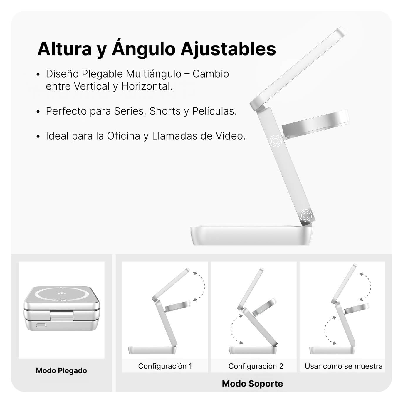 Estación de carga inalámbrica magnética