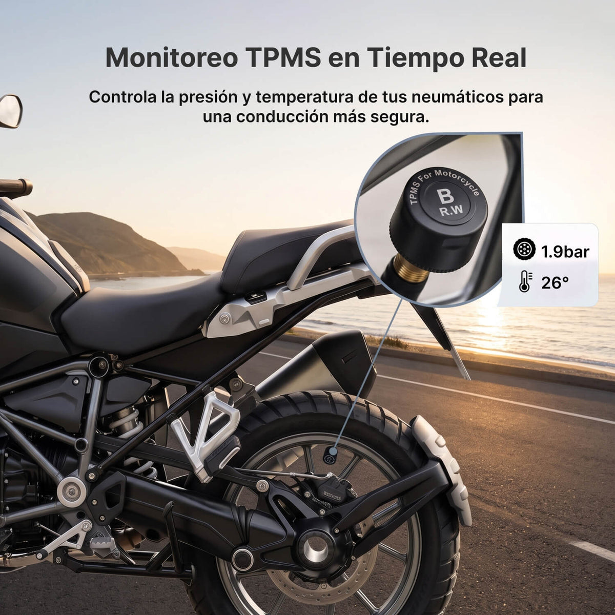 OTTOCAST Pantalla Inteligente para Moto de 5" con CarPlay Inalámbrico, Android Auto, IPS HD e IP67