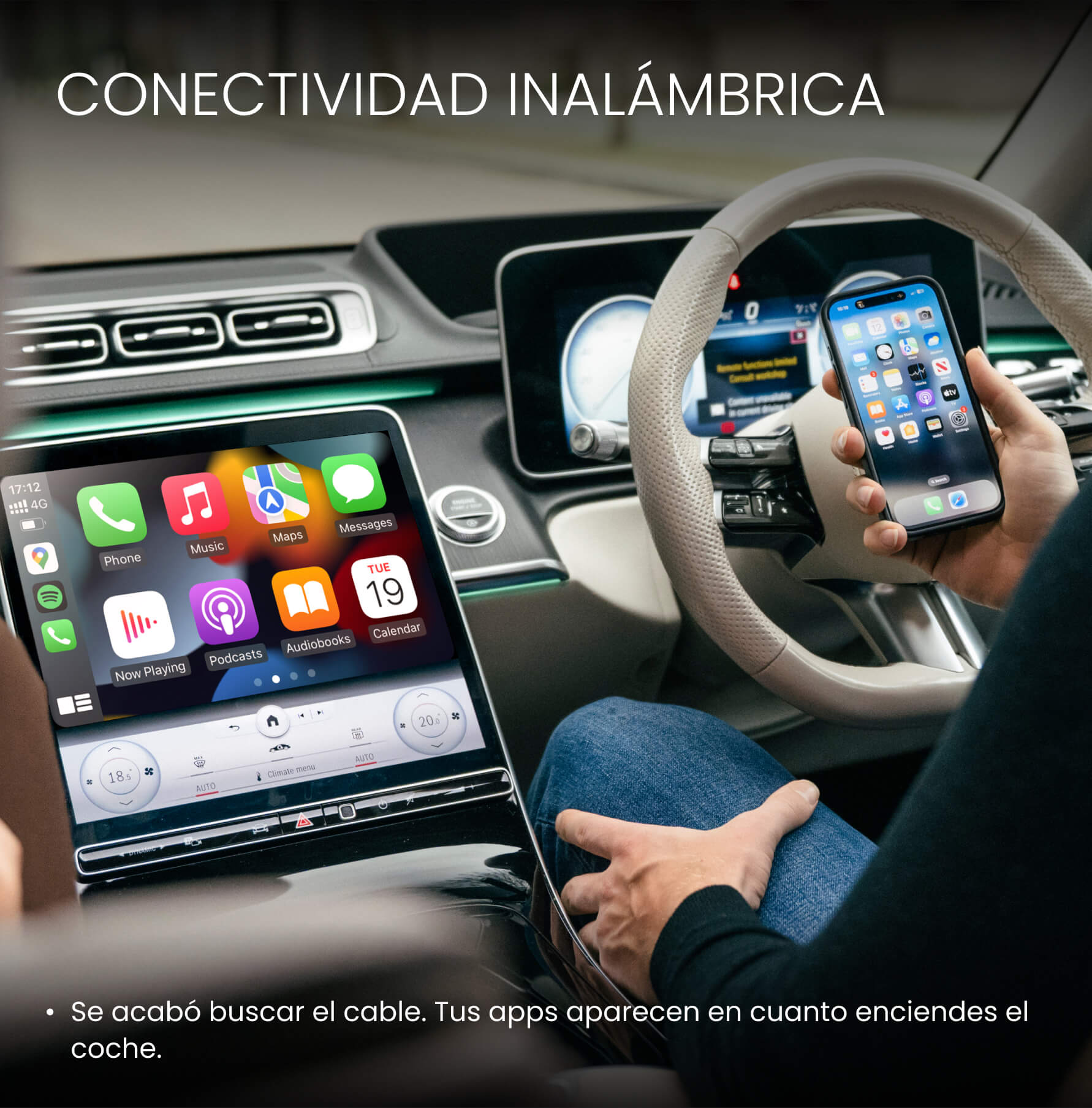 Adaptador Ottocast Mini Pico para CarPlay/Android Auto Inalámbricos