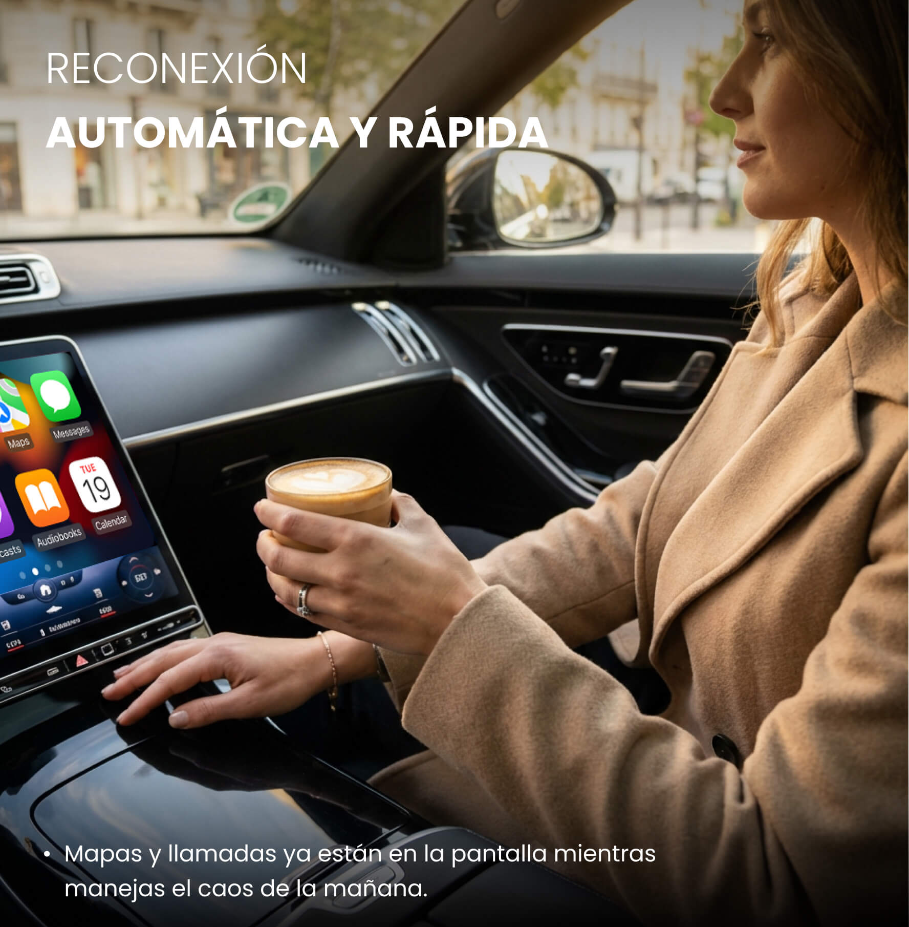 Adaptador Ottocast Mini Pico para CarPlay/Android Auto Inalámbricos