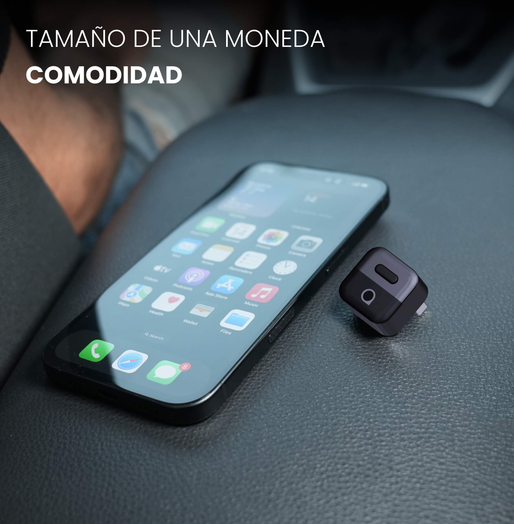 Adaptador Ottocast Mini Pico para CarPlay/Android Auto Inalámbricos