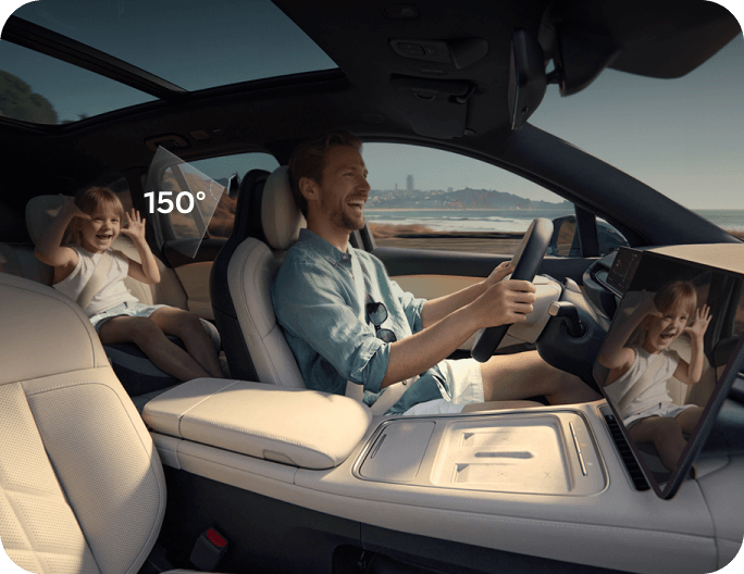 <h4><strong>Ver el asiento trasero en tiempo real</strong></h4>