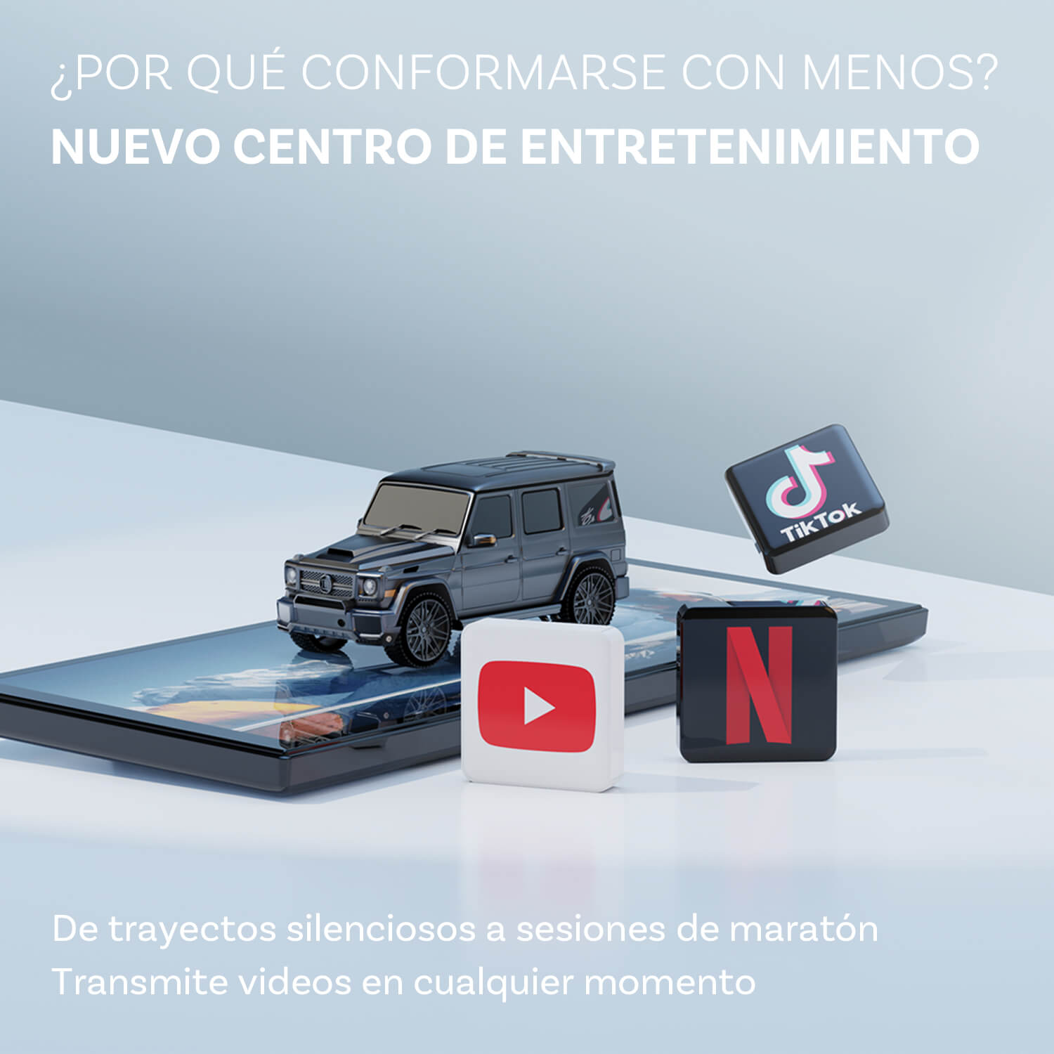 Ottocast® Screen Flow Apple CarPlay y Android Auto pantalla inalámbricos
