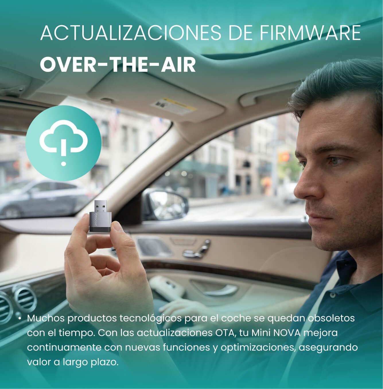 Ottocast Mini NOVA Wireless CarPlay/Android Auto Adapter