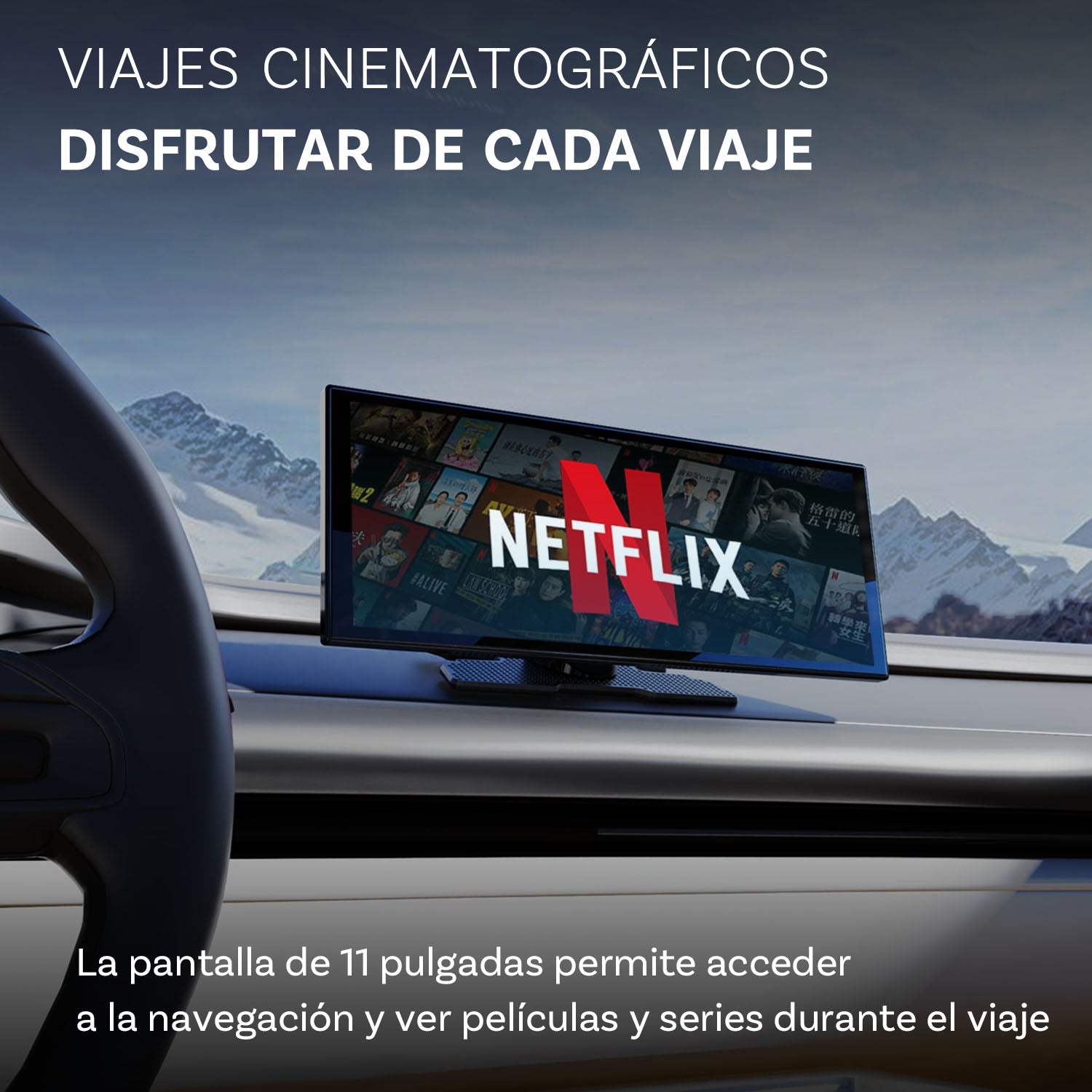 Pantalla portátil para coche ScreenFlow
