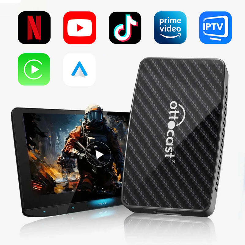 (🆕¡Solo por tiempo limitado, 42% de descuento!) Adaptador Todo en Uno Ottocast® Wireless CarPlay/Android Auto