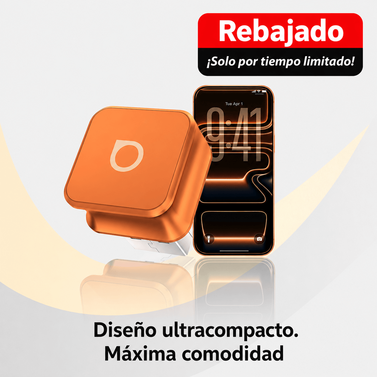 OTTOCAST MINI CUBE 3.0 – Adaptador inalámbrico para Apple CarPlay y Android Auto