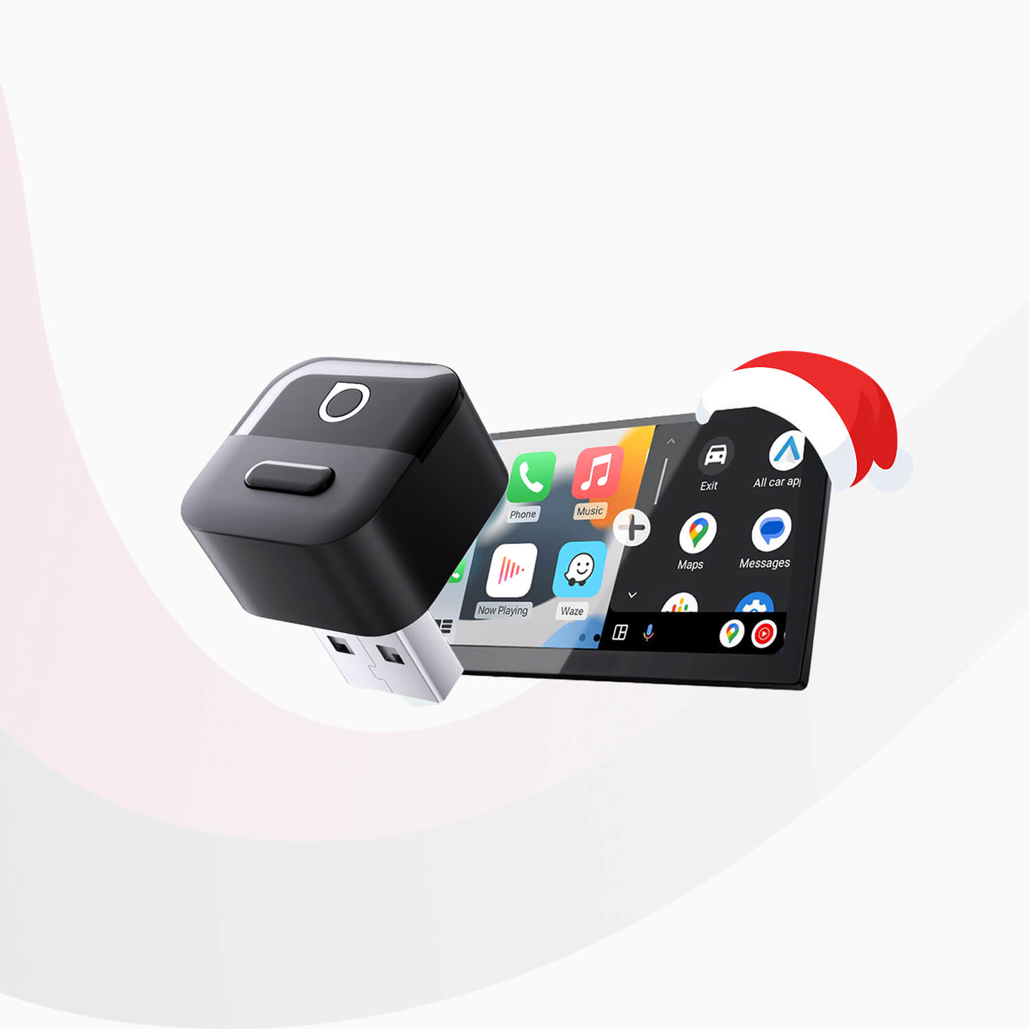Adaptador Ottocast Mini Pico para CarPlay/Android Auto Inalámbricos