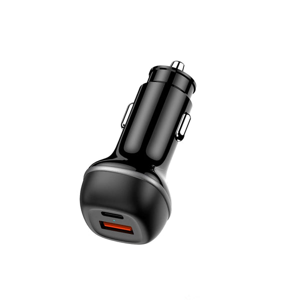 Cargador de coche rápido doble USB-C y USB-A