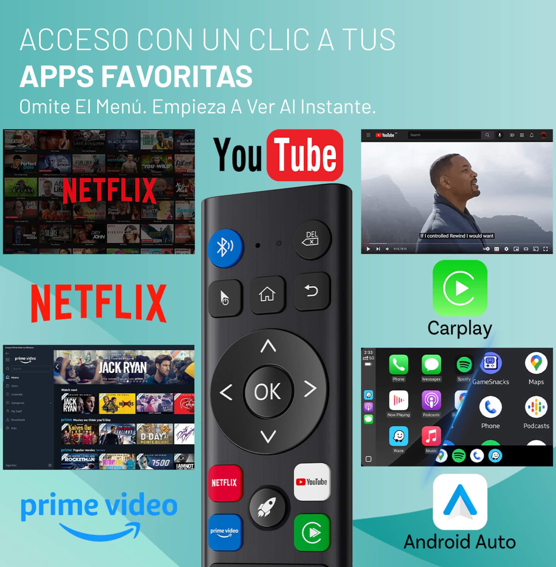 Mando a distancia inalámbrico mejorado