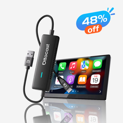 Ottocast® Mirror Touch adaptador CarPlay inalámbrico