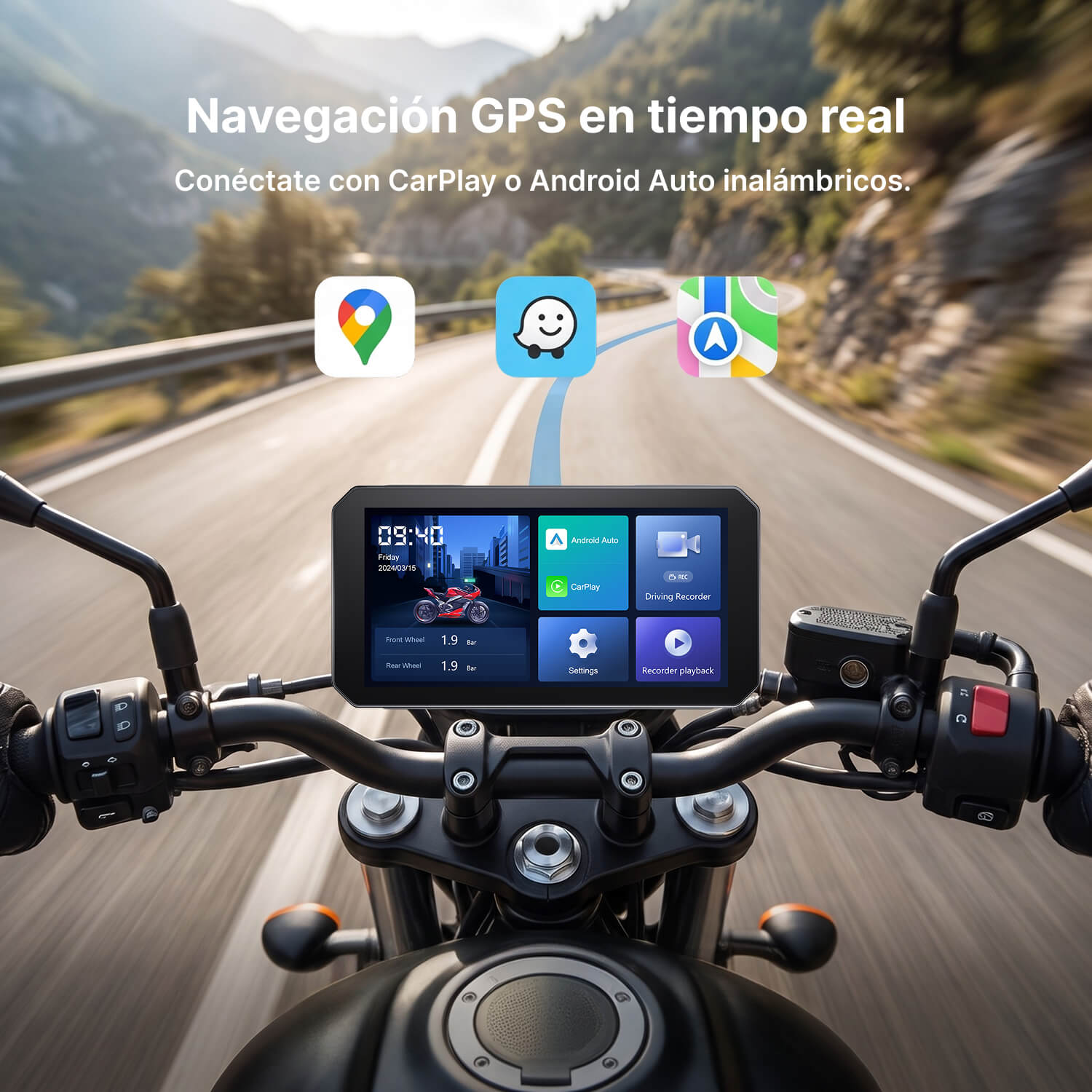 Pantalla tactil para motocicleta C6