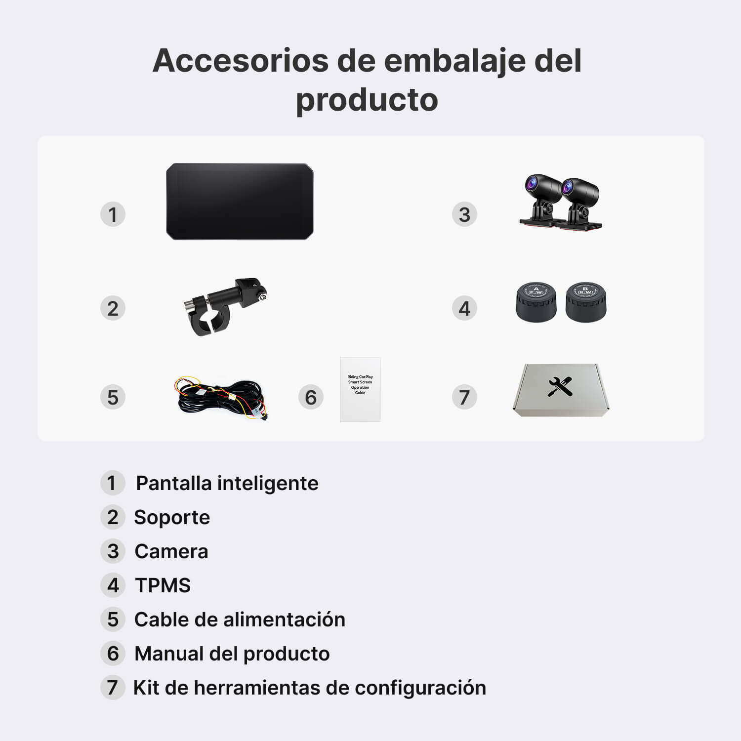 Pantalla tactil para motocicleta C6