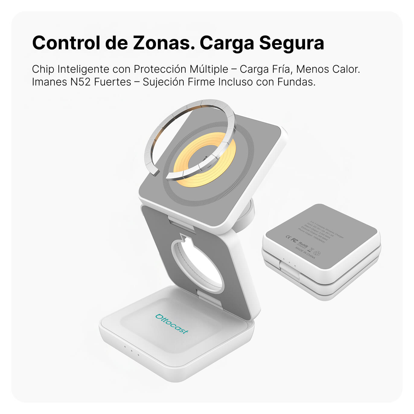 Estación de carga inalámbrica magnética