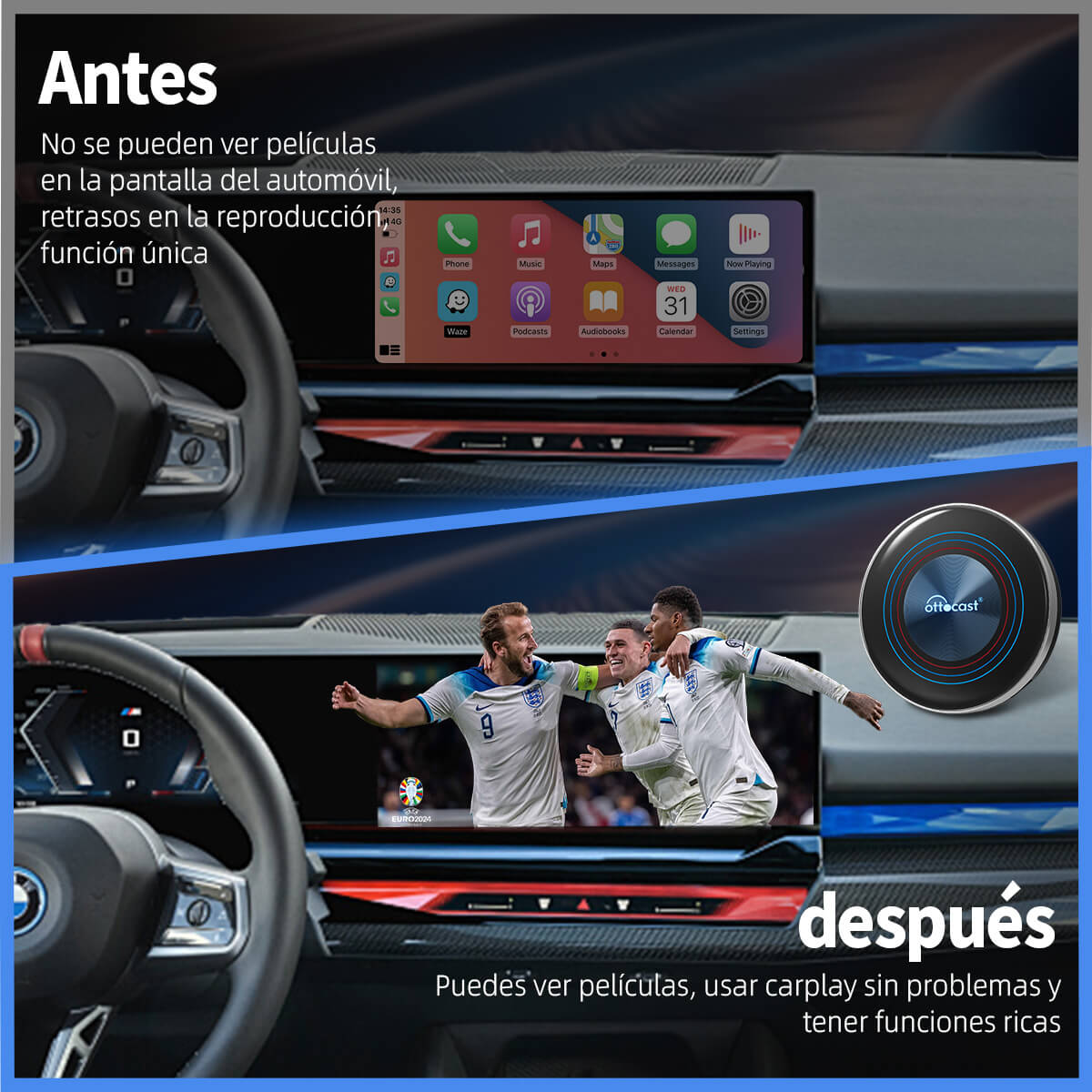 OttoAibox i3 CarPlay Aibox, solo para BMW