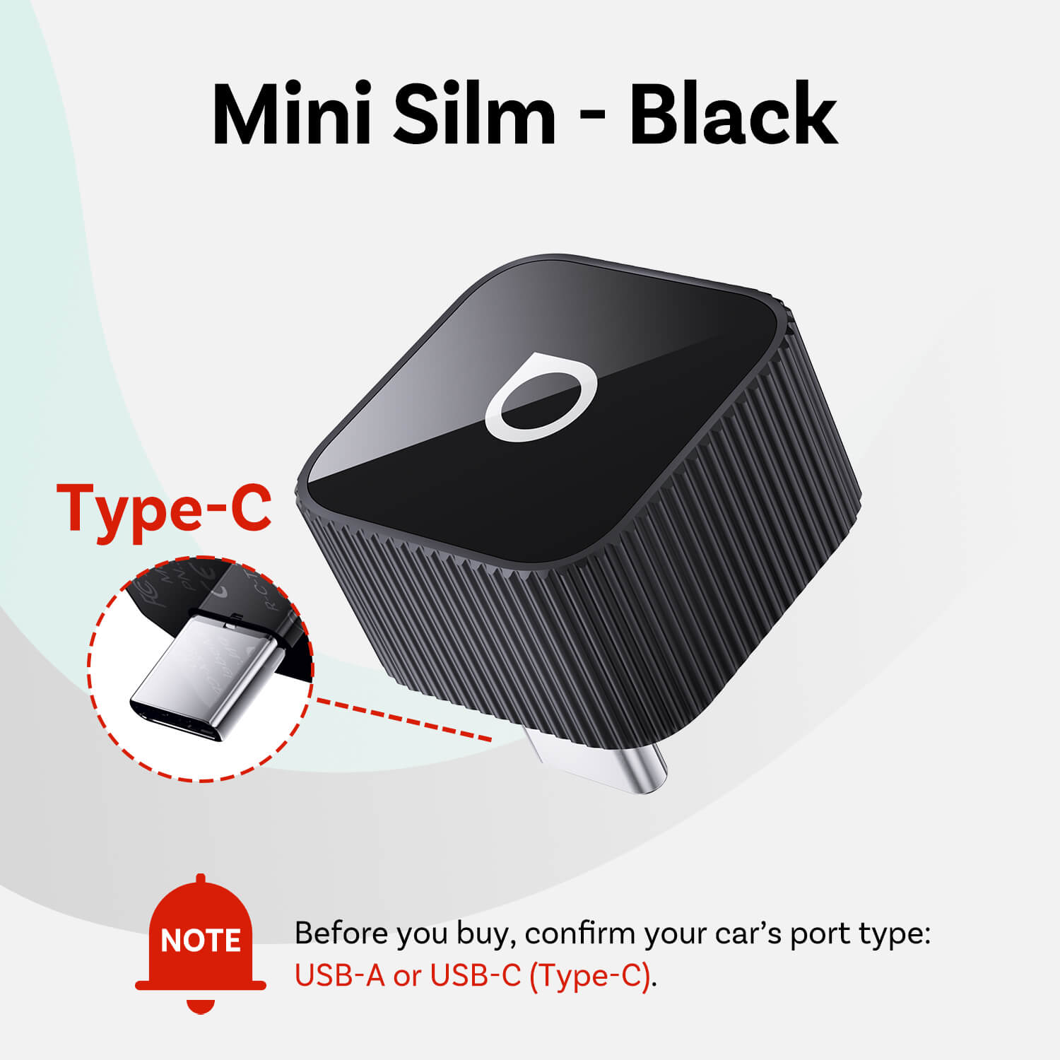 OTTOCAST® Mini Slim Adaptador inalámbrica CarPlay y Android Auto