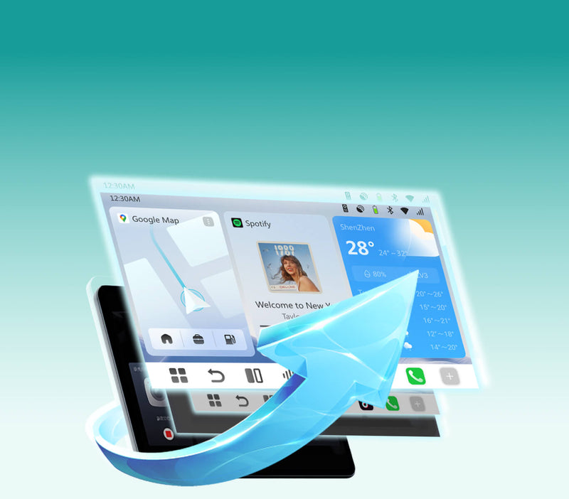 <h3>CarPlay y Android Auto inalámbricos.</h3>