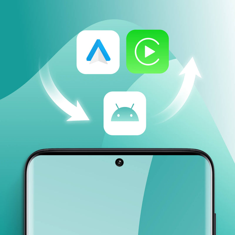 <h4>3. Cambia a CarPlay, Android Auto o al sistema Android con un solo toque.</h4>