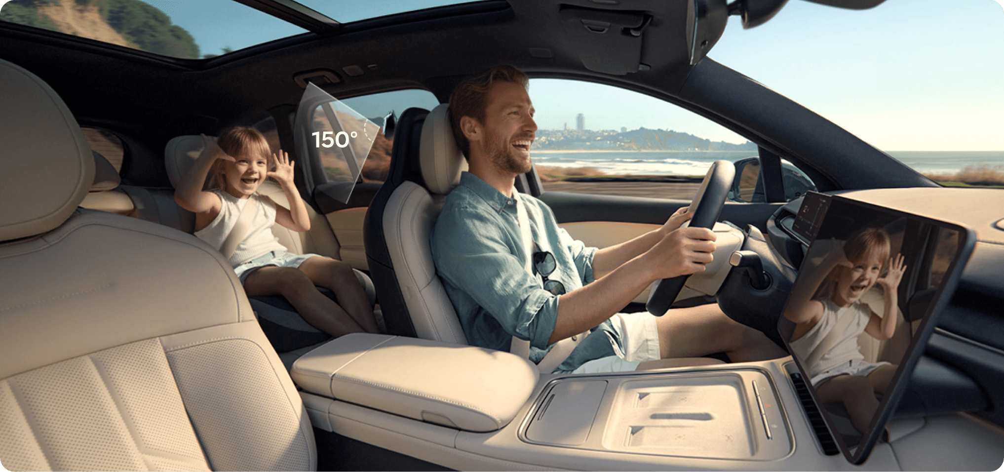 <h4><strong>Ver el asiento trasero en tiempo real</strong></h4>