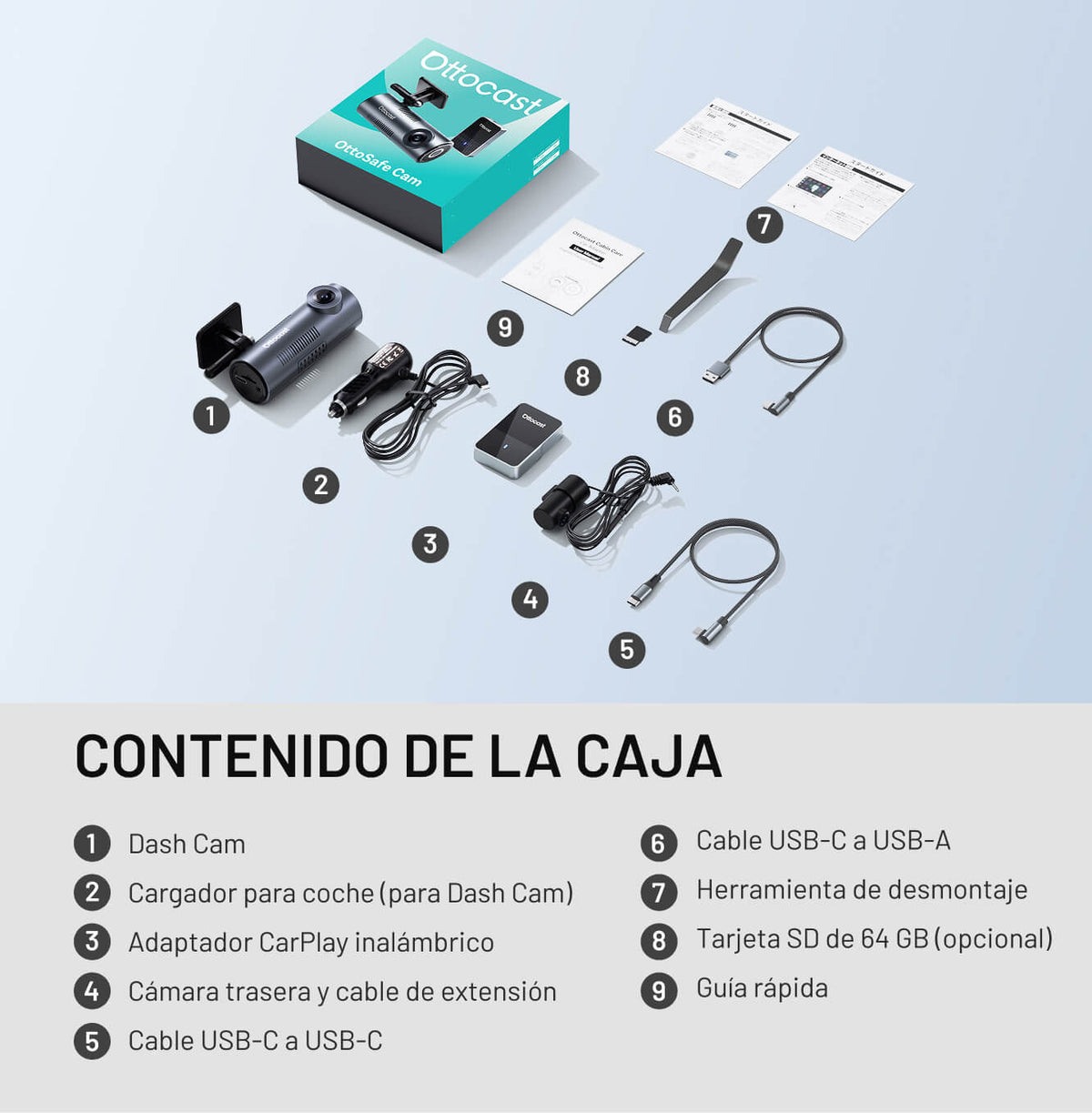 OttoSafe Cam – El primer adaptador 2 en 1 para cámara de salpicadero del mundo