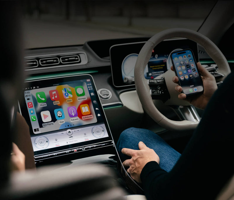 <h4>CarPlay y Android Auto inalámbricos sin interrupciones</h4>