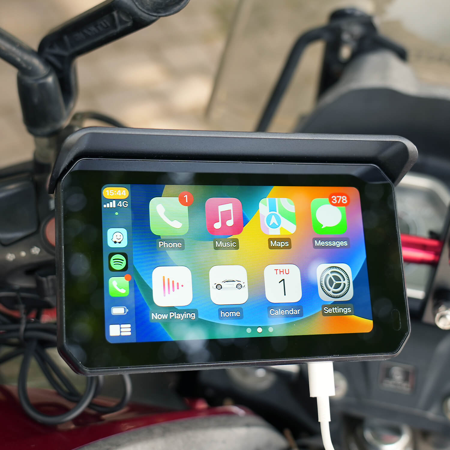 CarPlay Lite C5 SE GPS portátil para motocicleta Pantalla inalámbrica CarPlay/Android Auto