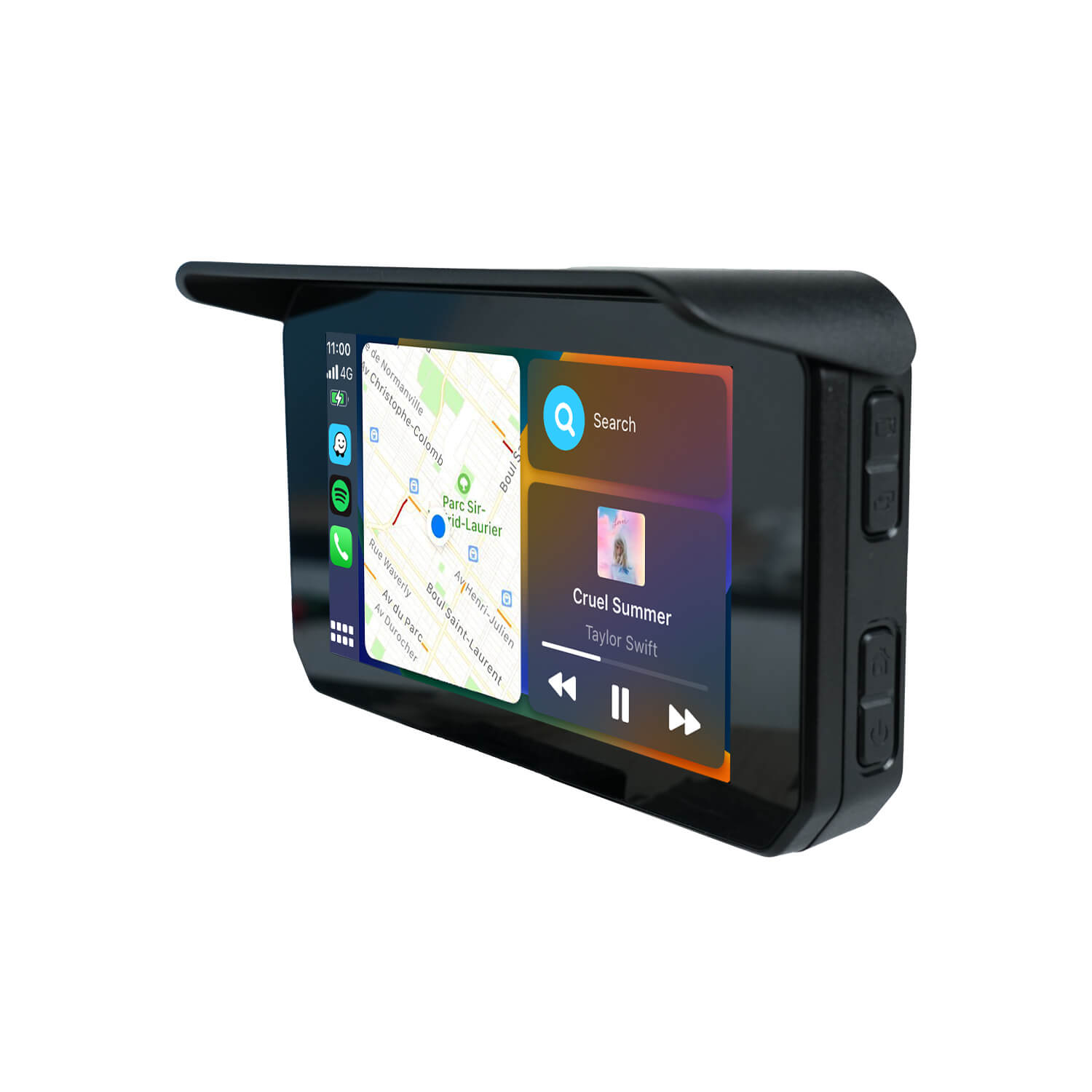 CarPlay Lite C5 SE GPS portátil para motocicleta Pantalla inalámbrica CarPlay/Android Auto